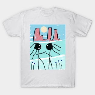 Kids in the City Stick Figure T-Shirt